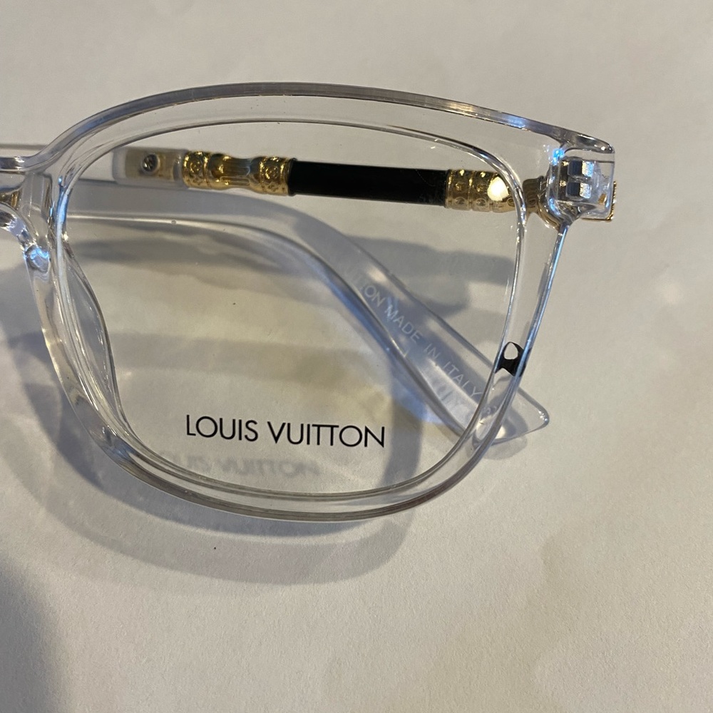 2184 Clear 49/15/140 Eyeglass Frame & Louis Vuitton Pouch - Picture 4 of 7